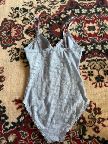 Aerie baby blue lace bodysuit