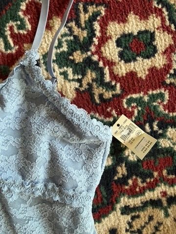 Aerie baby blue lace bodysuit