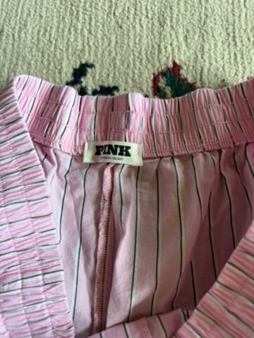 Victoria’s Secret pink boxer shorts
